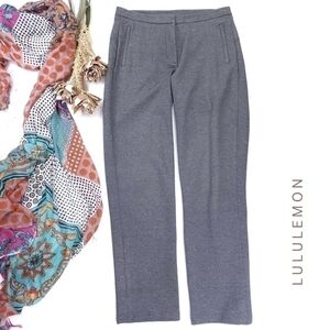 New Lululemon Grey Zippered Yoga Pants Sz 6